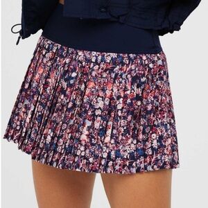OFFLINE By Aerie Real Me Pleated Skirt Skort Floral Large